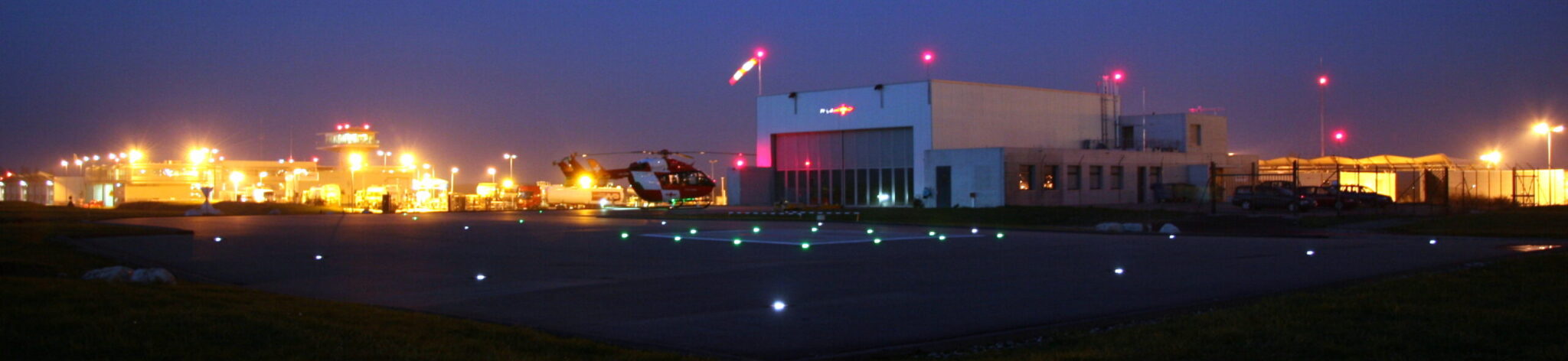 Rega helicopter base.