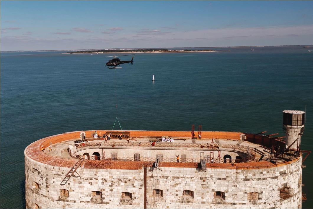 helideck at fort boyard