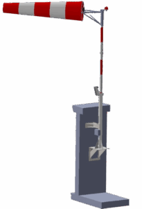 wind direction indicator wall fixing